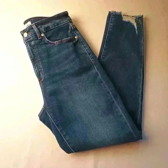 Loft Brand Denim Jeans Size 27/4 The Curvy Skinny High Rise Medium Wash. - Picture 1 of 11